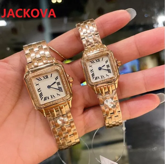 Mens Womens 다이아몬드 쿼츠 시계 904L 스테인레스 스틸 부티크 스퀘어 디자이너 Montre de Luxe 남자 패션 손목 시계 선물