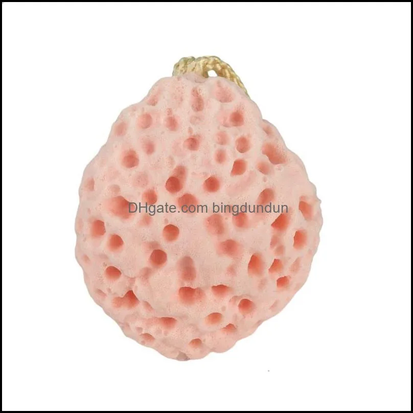 Scrubbers With rope bath ball, soft skin soaking water becomes larger, honeycomb imitation bath sponge ball