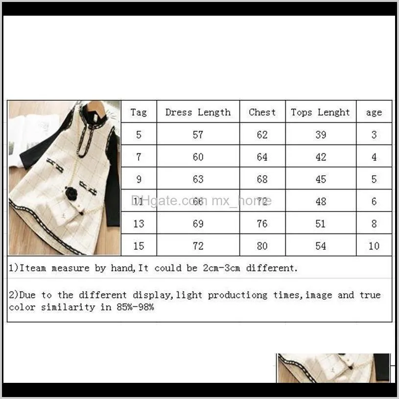 fall girl sets tops and vest dress and bag 3 pcs sets kids boutique outfits fashion casual plaid suits girls clothing 201027