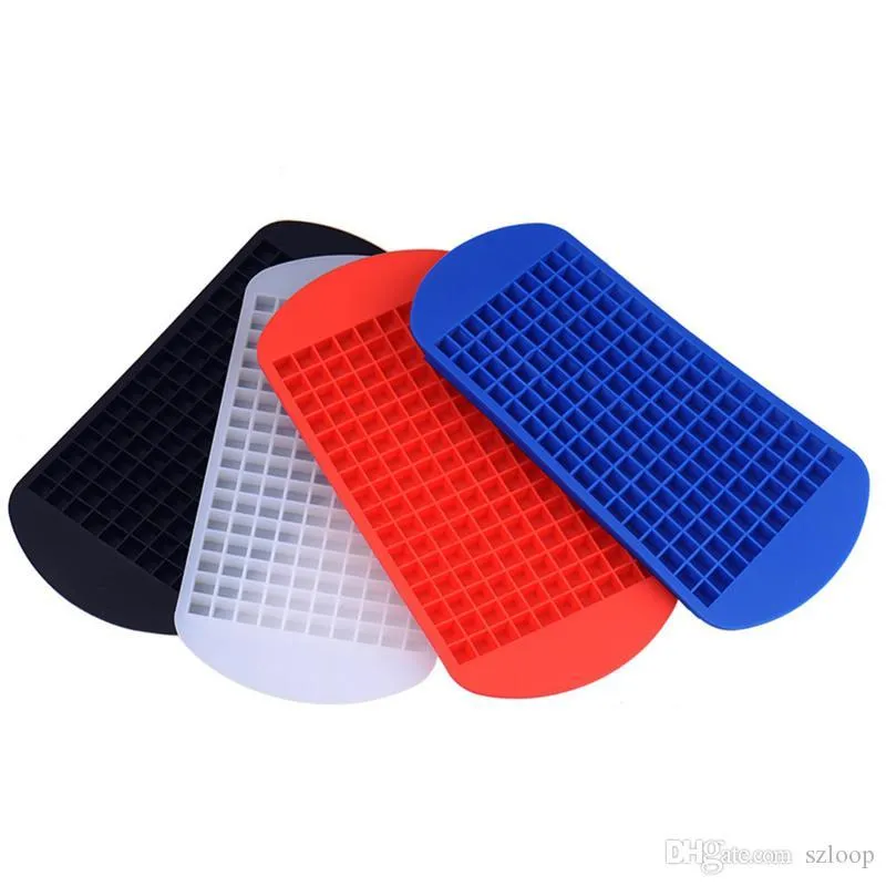 160 Grids DIY Creative Small Ice Cube Mold Tool Square Shape Silicone Tray Fruit Maker Bar Kitchen Accessories