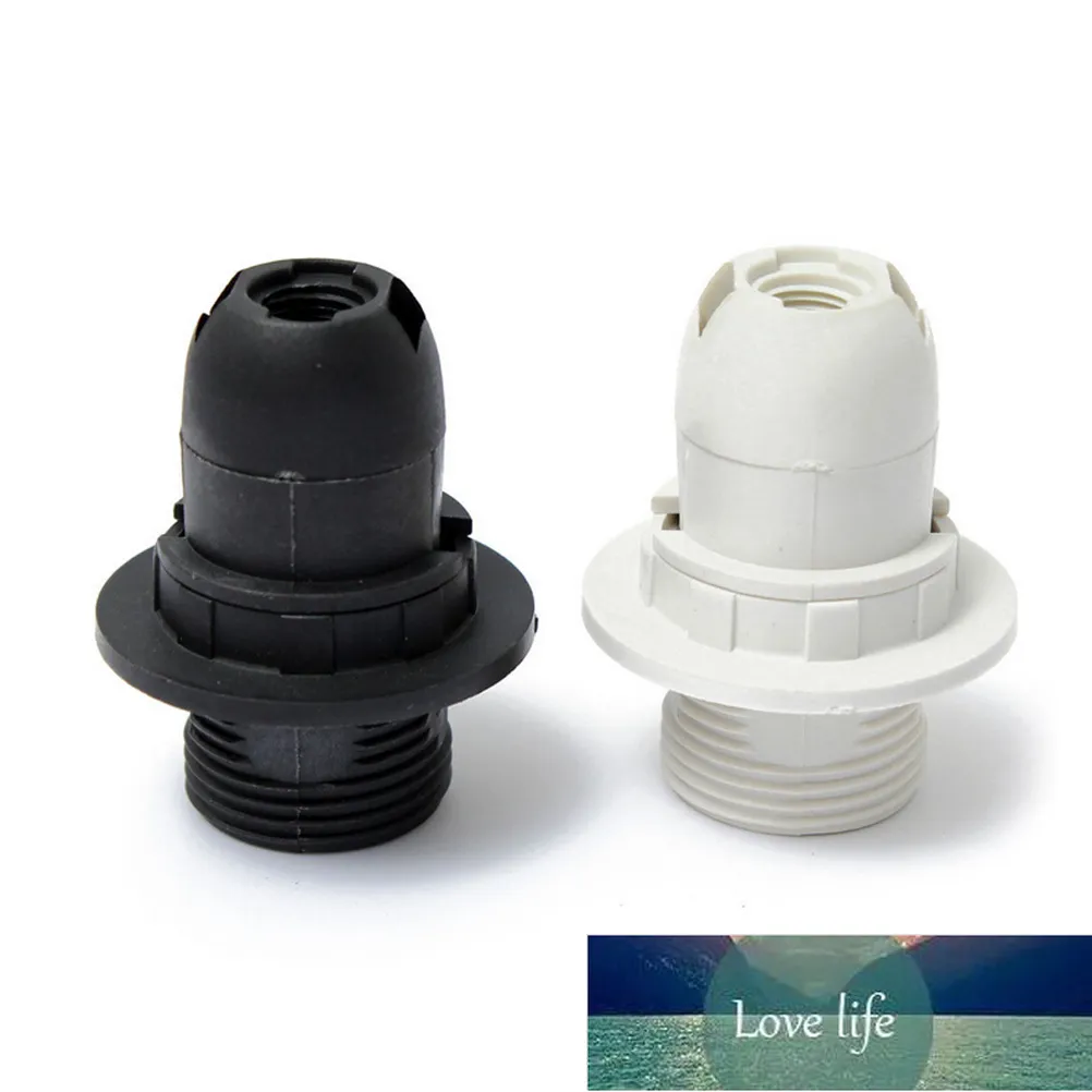 Mini Edisons Schraube SES Praktische E14 Basis Glühbirne Lampe Halter Anhänger Sockel Lampenschirm Ring 250V 2A Schwarz / Weiß Fabrik Preis Experten Design Qualität neuester Stil