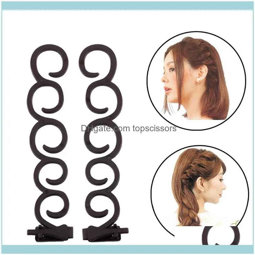 Donut Hair Maker Styling Tools Braiding Accessories For Women Girls Twist Clip Disk Pull Hairpins Multi Style1