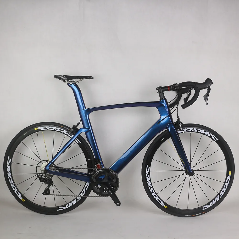 최신 22 속도 림 브레이크 에이로로드 완료 자전거 TT-X32 R7000 그룹 세트 및 알루미늄 바퀴 사용자 정의 페인트 Chameleon 탄소 프레임