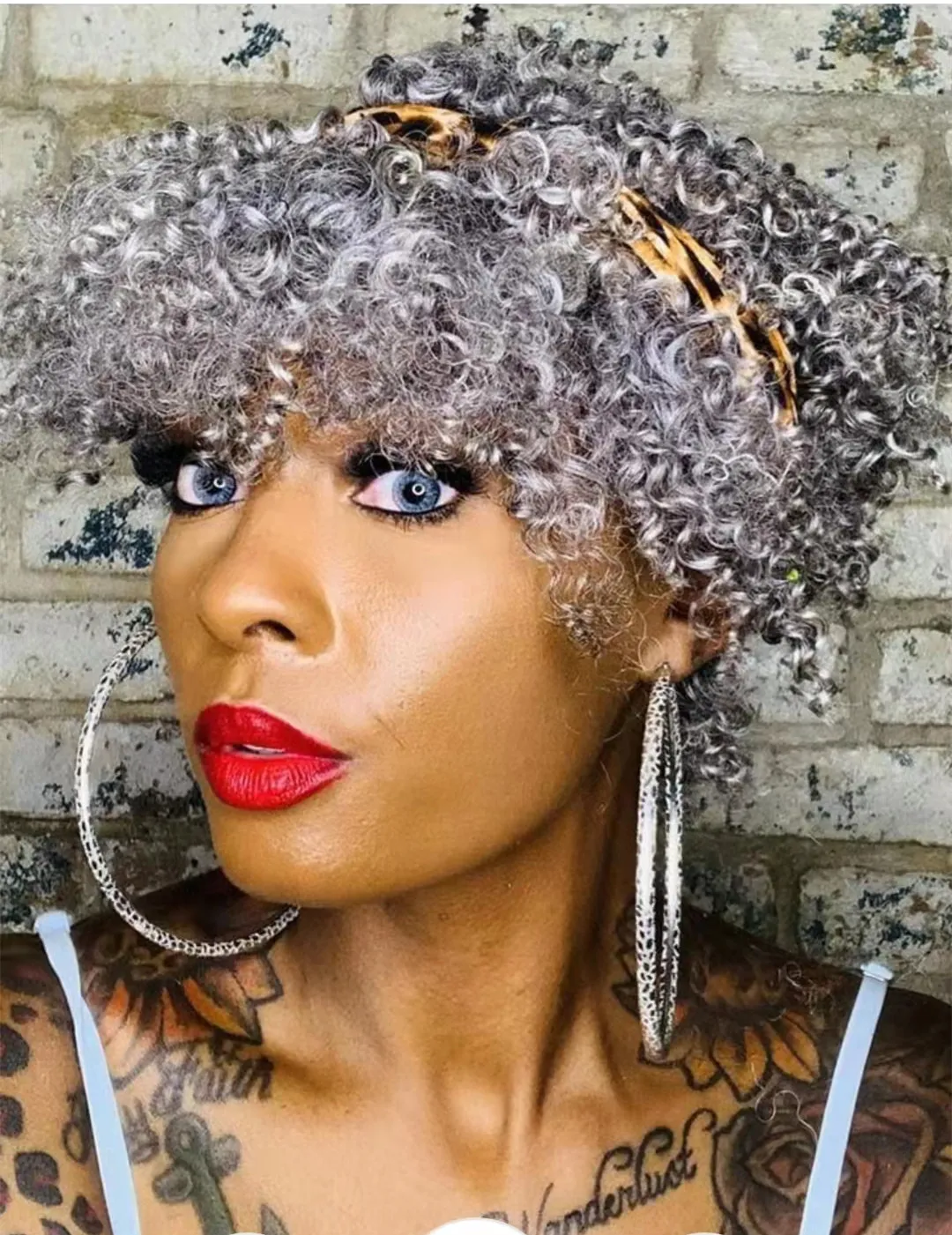 Custom African Real Human Hair Gray Wig With Crochet Messy Braid Hairstyles And Glueless Silver Grey Finish Machine Made For Black Women From Echoli2011 76.89 DHgate.Com