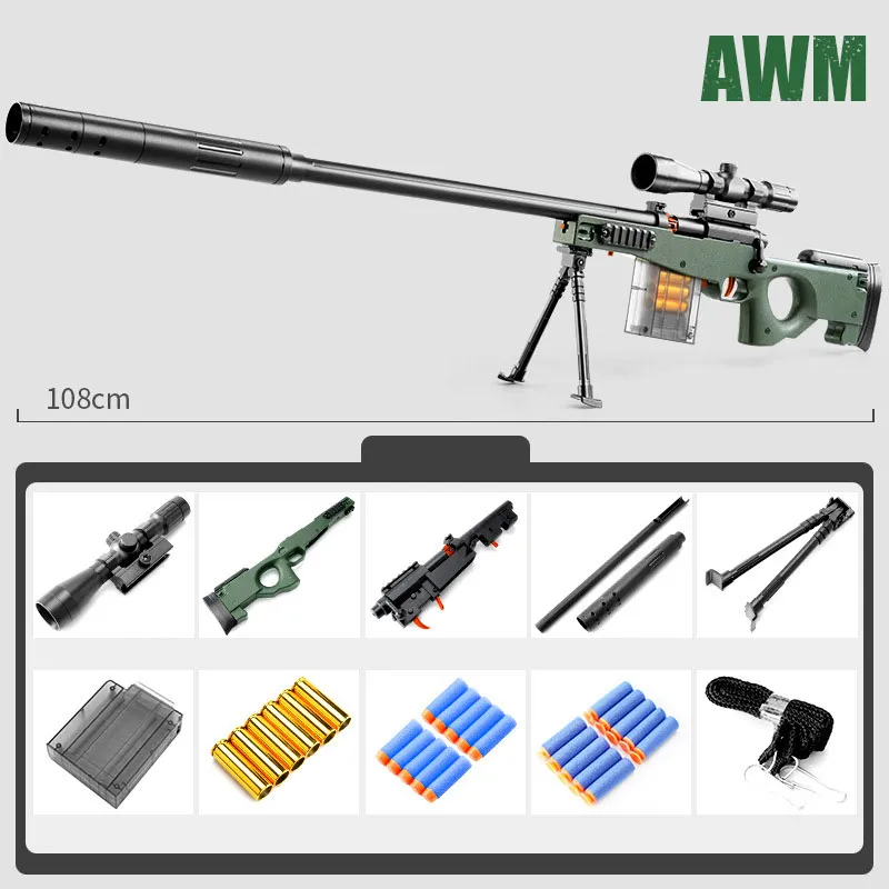 Coffret Cadeau Grande Taille - Coque Pistolet AWM Bille Molle - Neuf