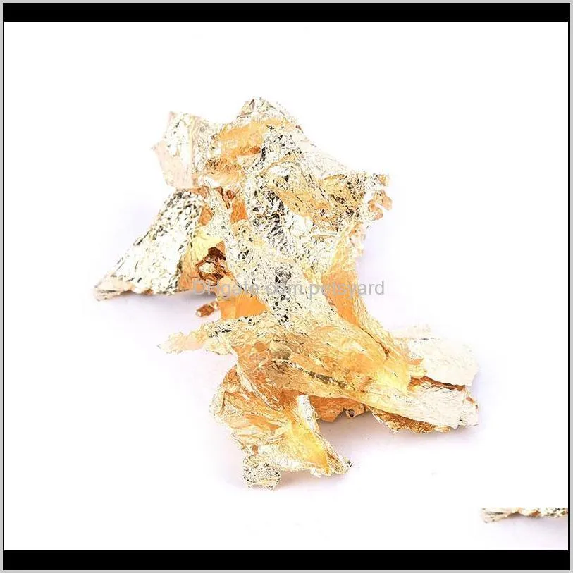 decorative gold leaf flakes 2/3/5/10/15/20g confetti diy nail art paiting materials decorating foil paper party supplie other arts and