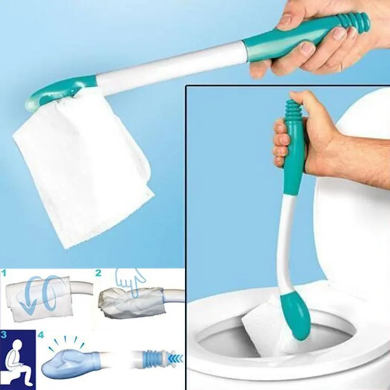 Tuvalet Fırçaları Tutucular Banyo Temizlik Fırçası Alt Serseri Silecek İnkontinans Yardım Obez Yaşlı Engellilik Mobilite Aracı #25