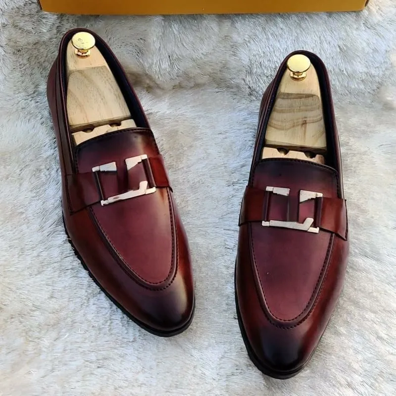 Mannen PU lederen schoenen mode loafers lage hak fringe jurk brogue lente enkellaarsjes vintage klassieke mannelijke casual dh0001