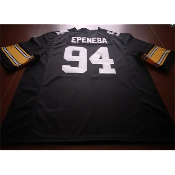 Custom 009 Youth women #94 A.J. Epenesa Iowa Hawkeyes Football Jersey size s-5XL or custom any name or number jersey