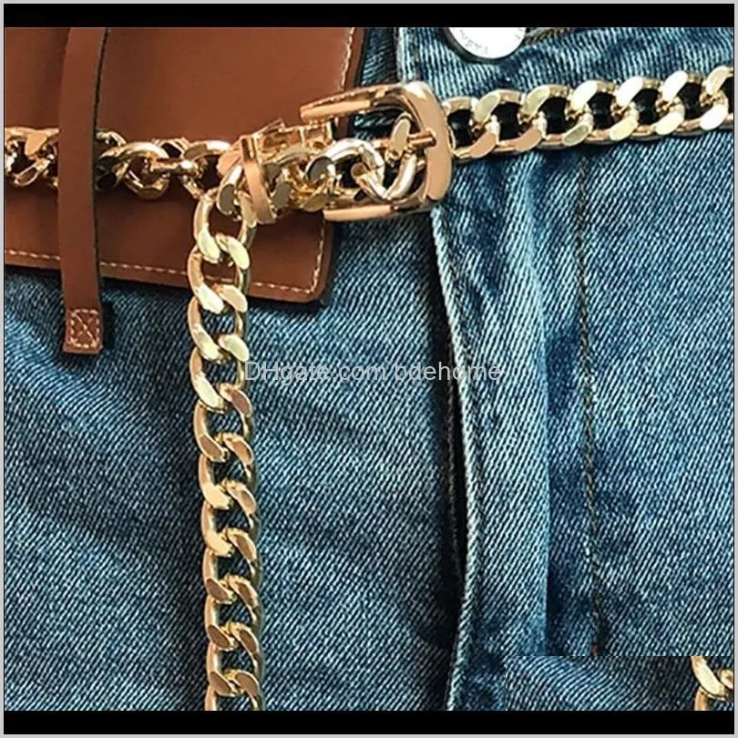 fashion elegant ladies waist chain metal chain wild thin waistband women dress decoration belt bohemian slim belt 1300 q2
