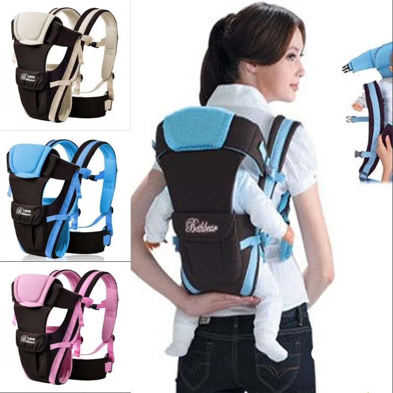 Beth Bear Baby Carrier 0-30 Months Breathable Front Facing 4 in 1 Infant Comfortable Sling Backpack Pouch Wrap Baby Kangaroo New 916 X2