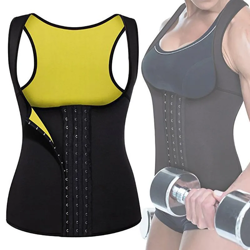 Fajas Reductoras Neopren Shaperwear Bastu Vest Workout Midja Trainer Krokar Body Shaper Slim Top Flat Mage Viktminskning Bälte