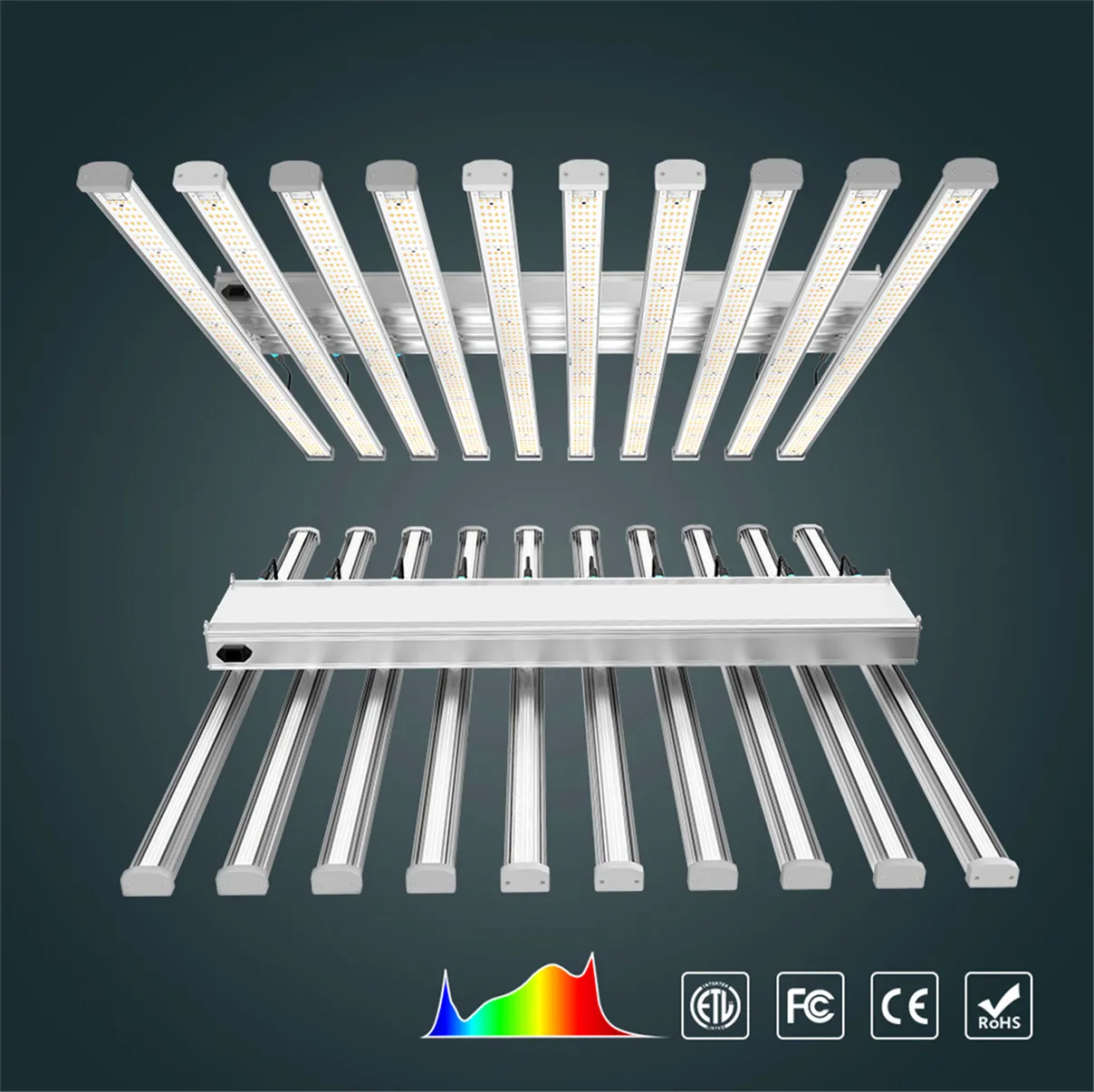 12bars 900w full spectrum Samsung281B led grow lights bars for indoor and bloomevg Hydroponic plants rapidly enter the growth phase To increase output