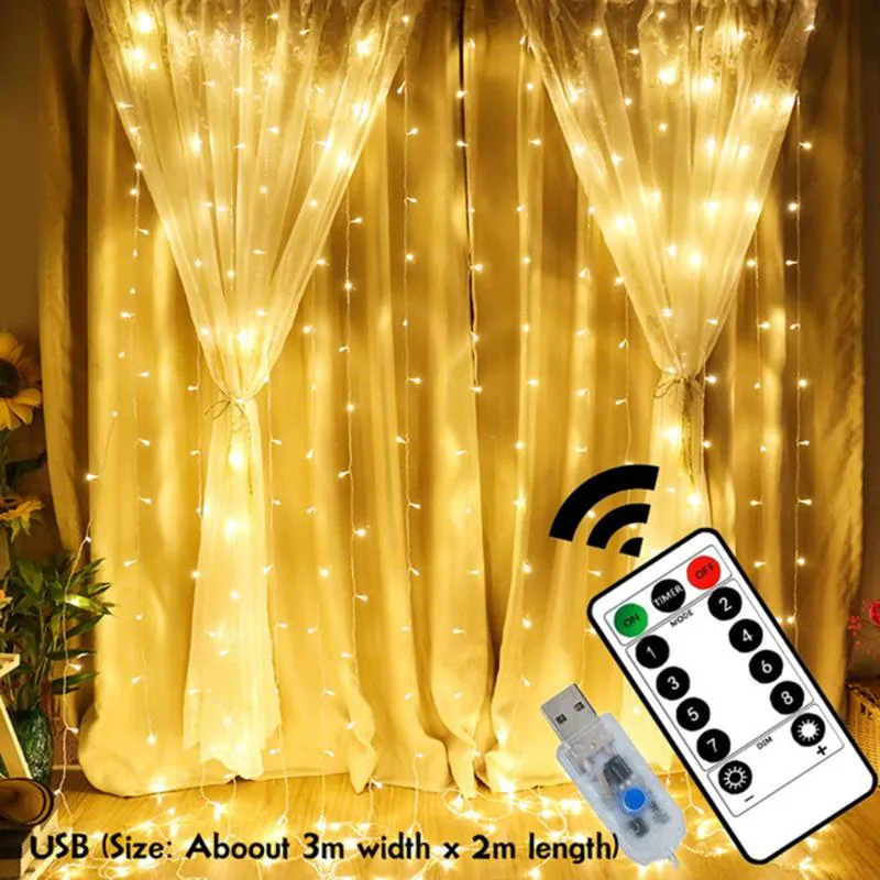 Strings Light Lamp String LED Christmas Star Lights Party Room Home Household Products Window Accessories Outdoor Garland Hanging Fairy