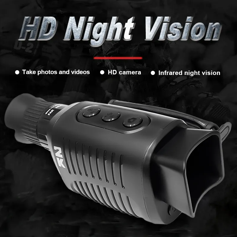 Night Vision Monocular Telescope HD 30000 Metro Scope Podczerwień Urządzenie Cyfrowe Wodoodporne Pogalogia Wideo Polowanie na zewnątrz