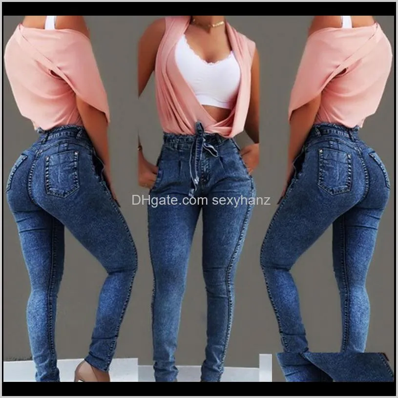 high waist jeans woman plus size sexy women streetwear denim jeans pencil pants vaqueros mujer de cintura alta tallas grandes