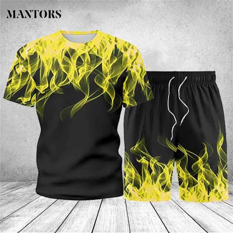 Men's Compression Sportswear Suits Gyms Training Clothes Workout Jogging Sports Set Running Rashguard Tracksuit For Men Oversize 210806