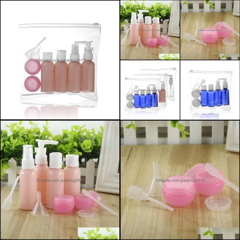 50ml Travel Kit Empty Bottles Cosmetic Storage Bag Travel Loaded Toiletries Portable Pressing Bottle