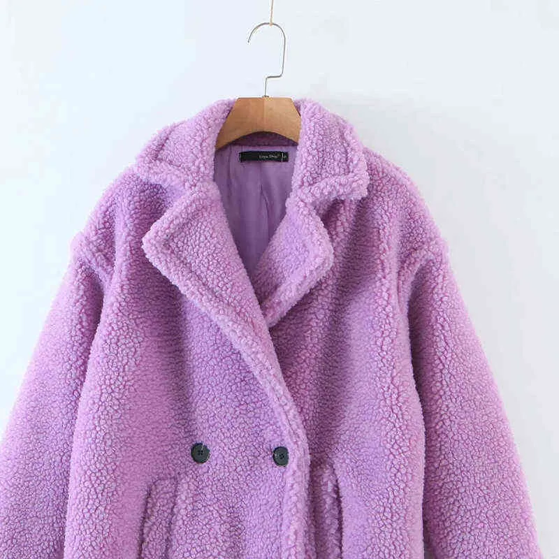 Purple teddy bear jacket deals