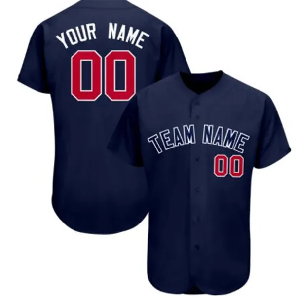 Mannen Custom Baseball Jersey Full Stitched Any Name Numbers en Team Names, Custom Pls voegt opmerkingen toe in volgorde S-3XL 028