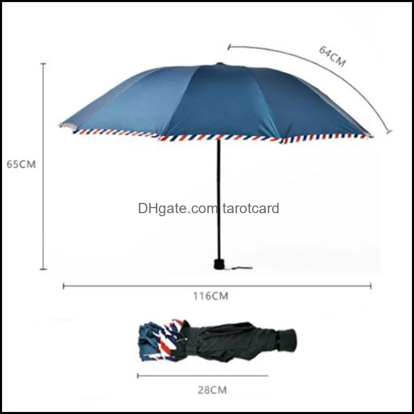 Women Men Sunny Rainy Umbrella UV Protection Windproof Umbrellas Short Handle Straight Solid Color Pongee Umbrella Paraguas