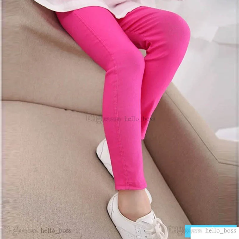 Girls Leggings Baby Pants Tights Kids Clothing Children`s Spring Autumn Wear Elastic Pencil Skinny Trousers B6334