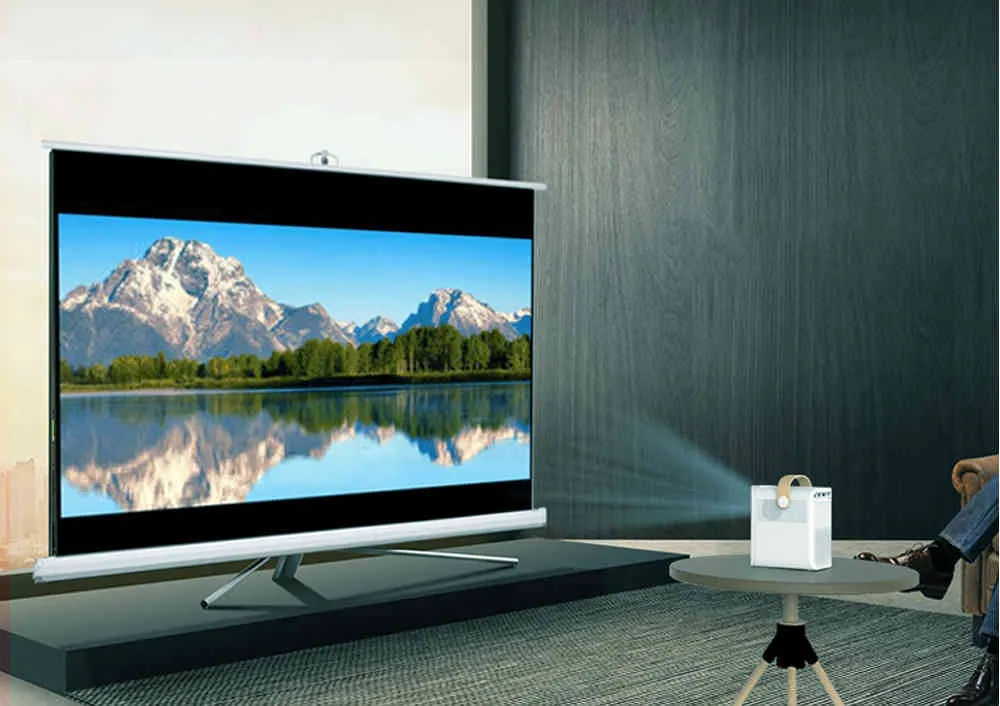 Universal - Salange P56 Mini Projecteur Full HD TV TV Vidéo Vidéo