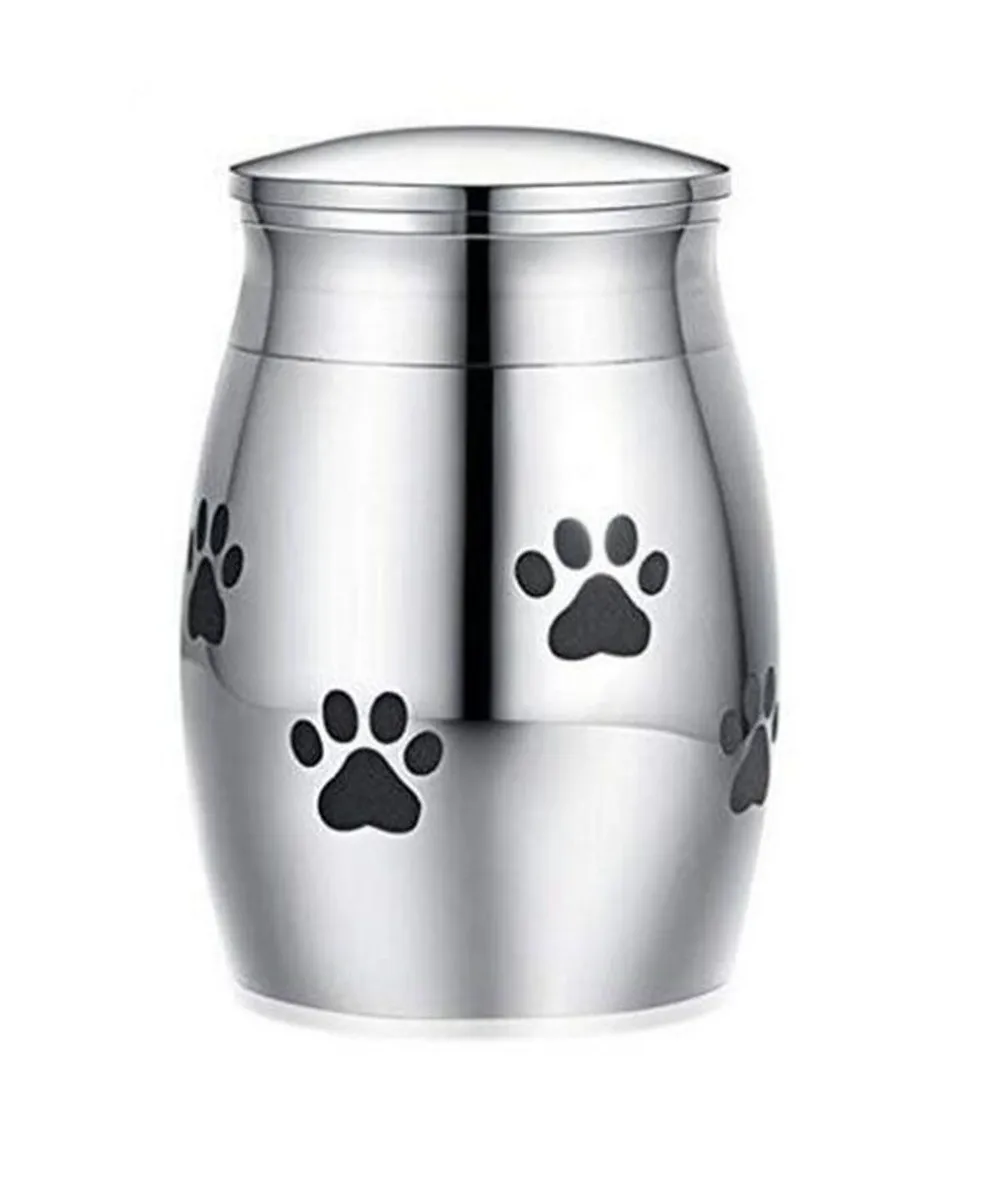 Cat Carriers Crates Houses Small Cremation Urn for Pet Ashes Mini Keepsake Stainless Steel Memorial Urns Dogs Cats Holder