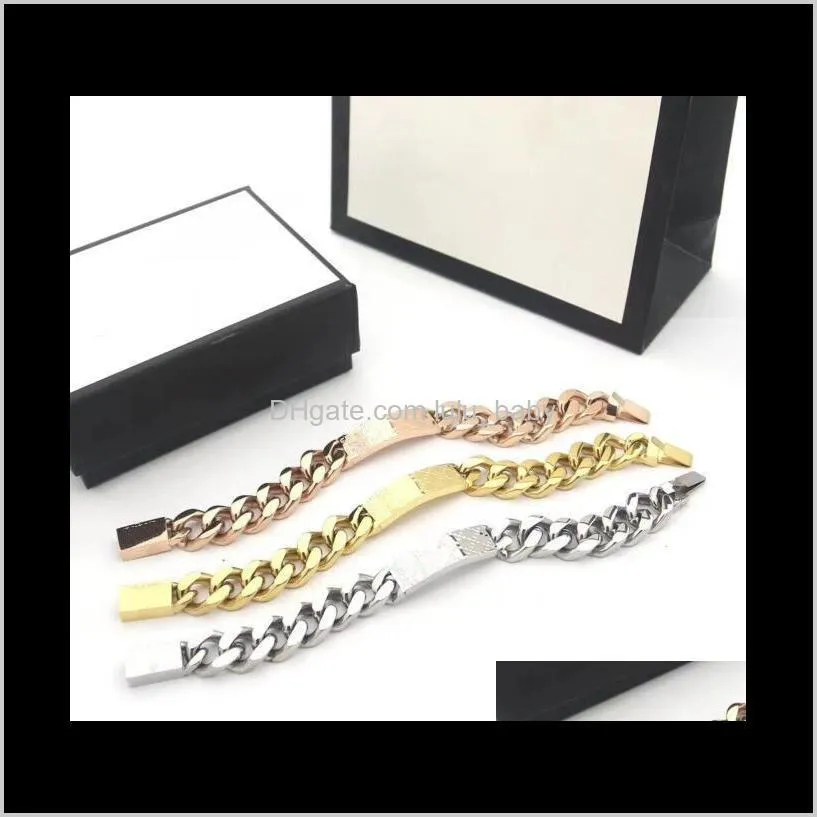 designer bracelet link womem men necklaces bracelets 316l stainless steel choker jewelry high polished casting chains double safety
