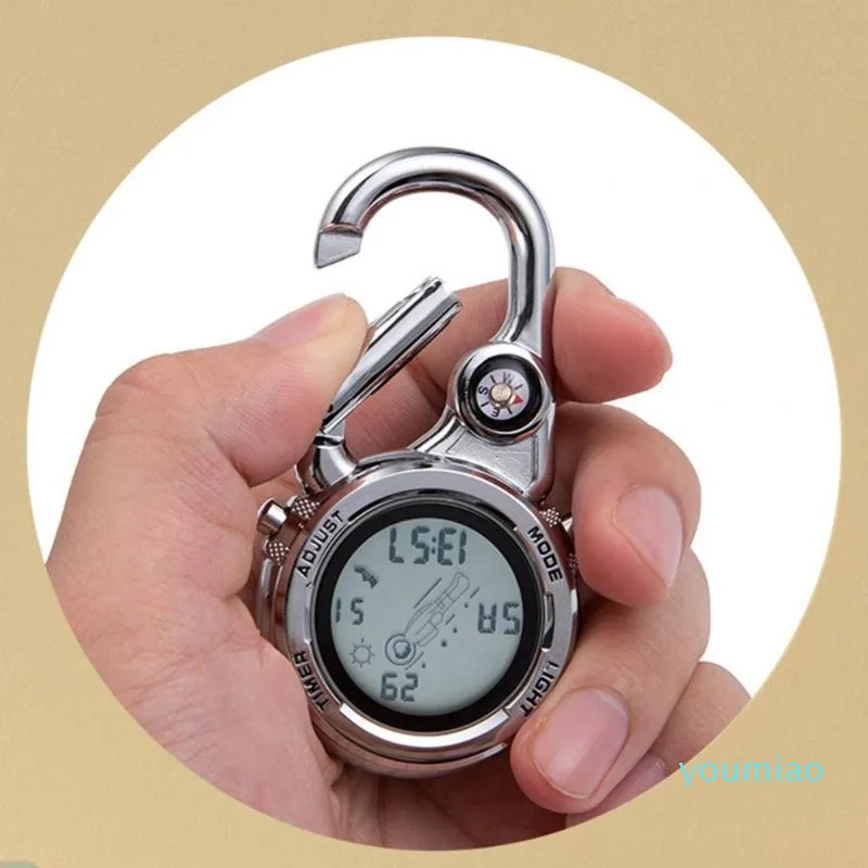 Belt Clip Watch Digital Outdoor Gadgets Digital Carabiner Watch