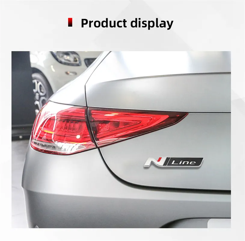 Metall N Line Abzeichen Aufkleber 3D Auto Styling Emblem Aufkleber  Frontgrill Für Hyundai I30 2021 Sonata Elantra Veloster Kona Tucson N Line  Auto Dekoration Aufkleber Von 4,35 €