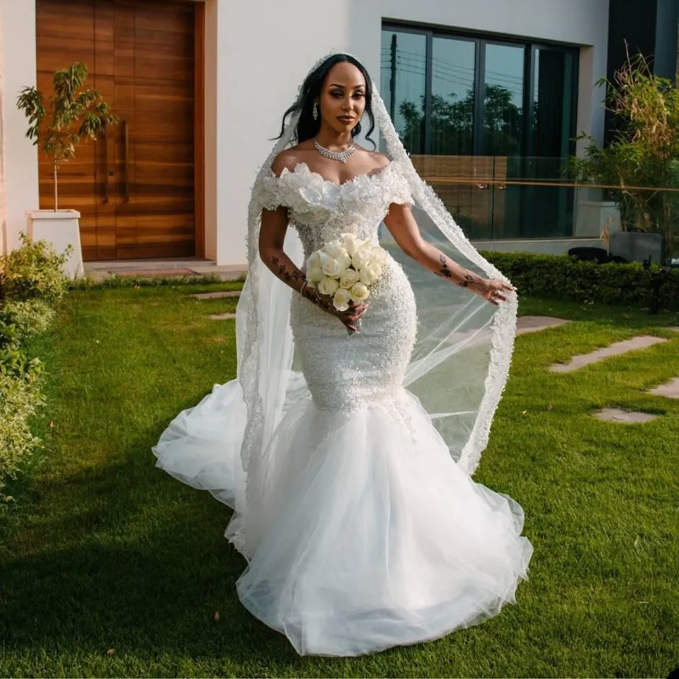 knee length dresses for ladies Sweetheart Mermaid Lace Wedding Dress Backless Tiered Skirt – loveangeldress