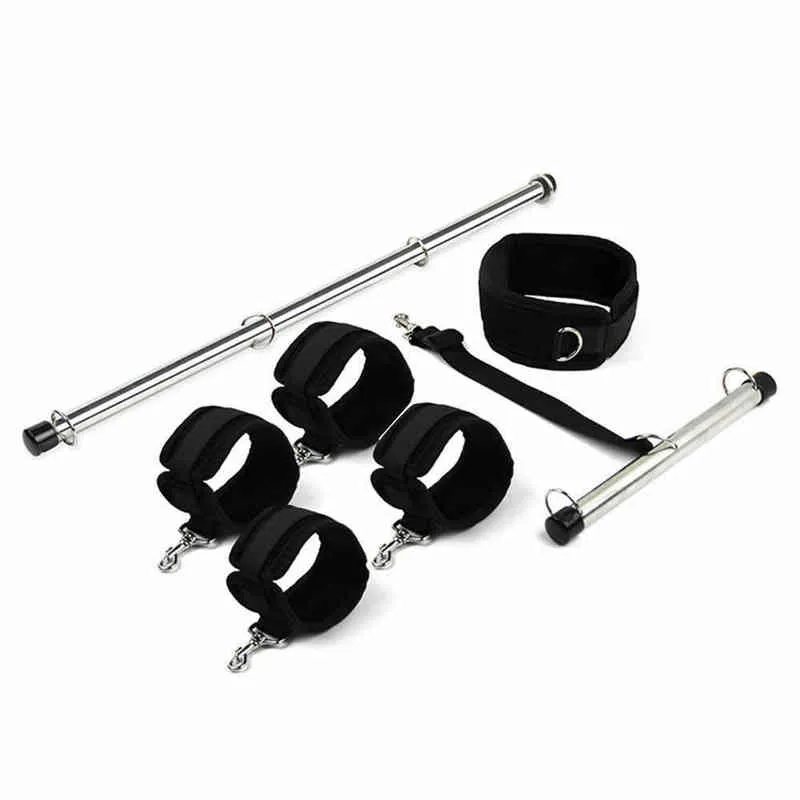 Nxy Bondage Sex Toys For Couples Bdsm Set Leather Handcuffs Spreader Bar  With Steel Pipe Hand Legs Hoods Slave Fetish Adult Sm 1211 From  Sextoyscouples, $26.9