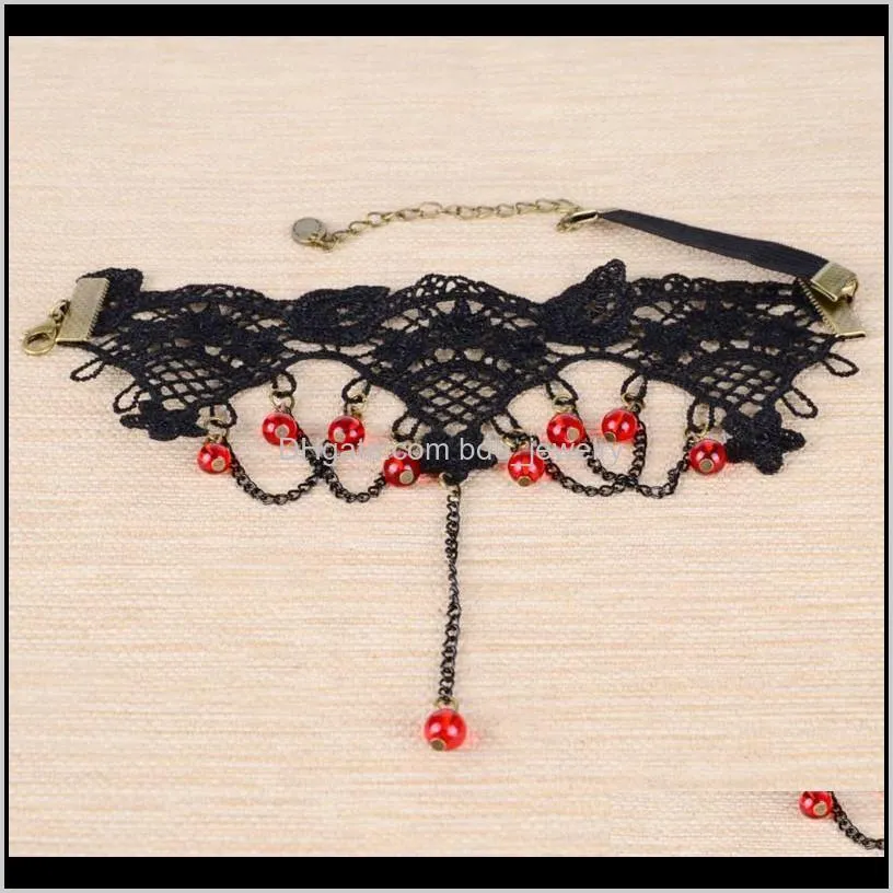 fashion creative black lace arm chain drop pendant hot-selling jewelry