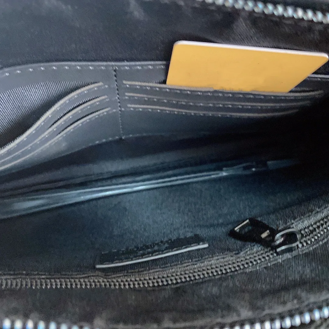 Gift box luxury clutch bag handbag with wide shoulder strap or cross body purse Letter square embossing design unisex wallet card holder underarm folder bags
