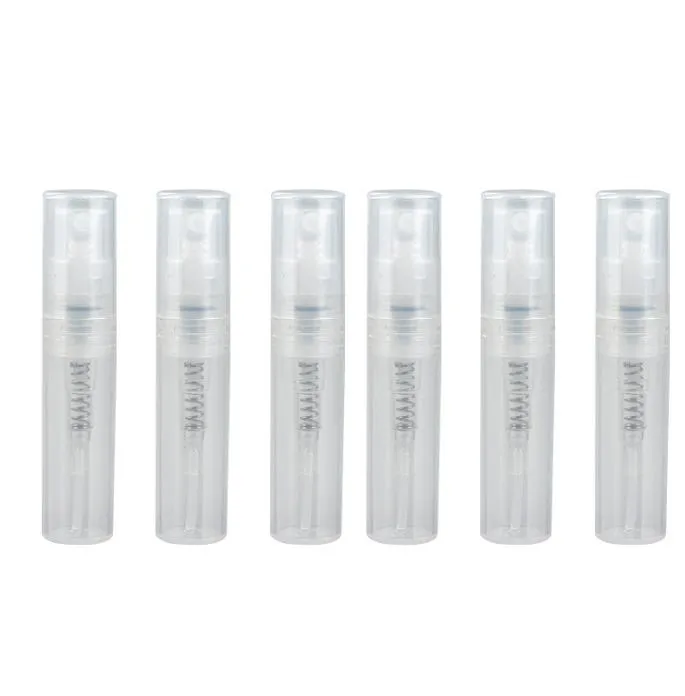 2022 new Wholesale 2 ml plastic clear spray perfumes bottle atomizer empty cosmetic perfume container tube