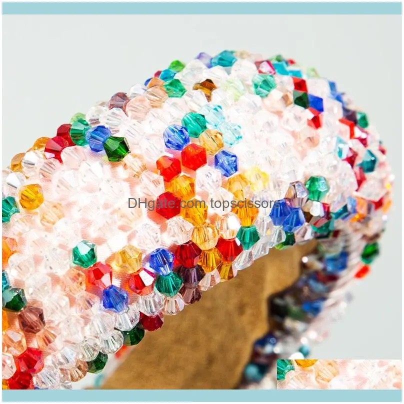 Crystal Rhinestones Headband Beads Hairband For Women Elegant Beaded Hair Bands Hoop Headbands Girls Accessories1