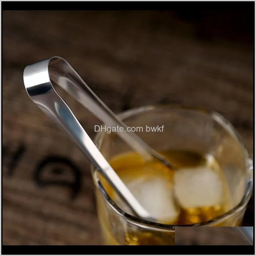 stainless steel ice tongs 15cm mini kitchen tongs sugar ice cube small food serving tongs clamp tea party bar accessories