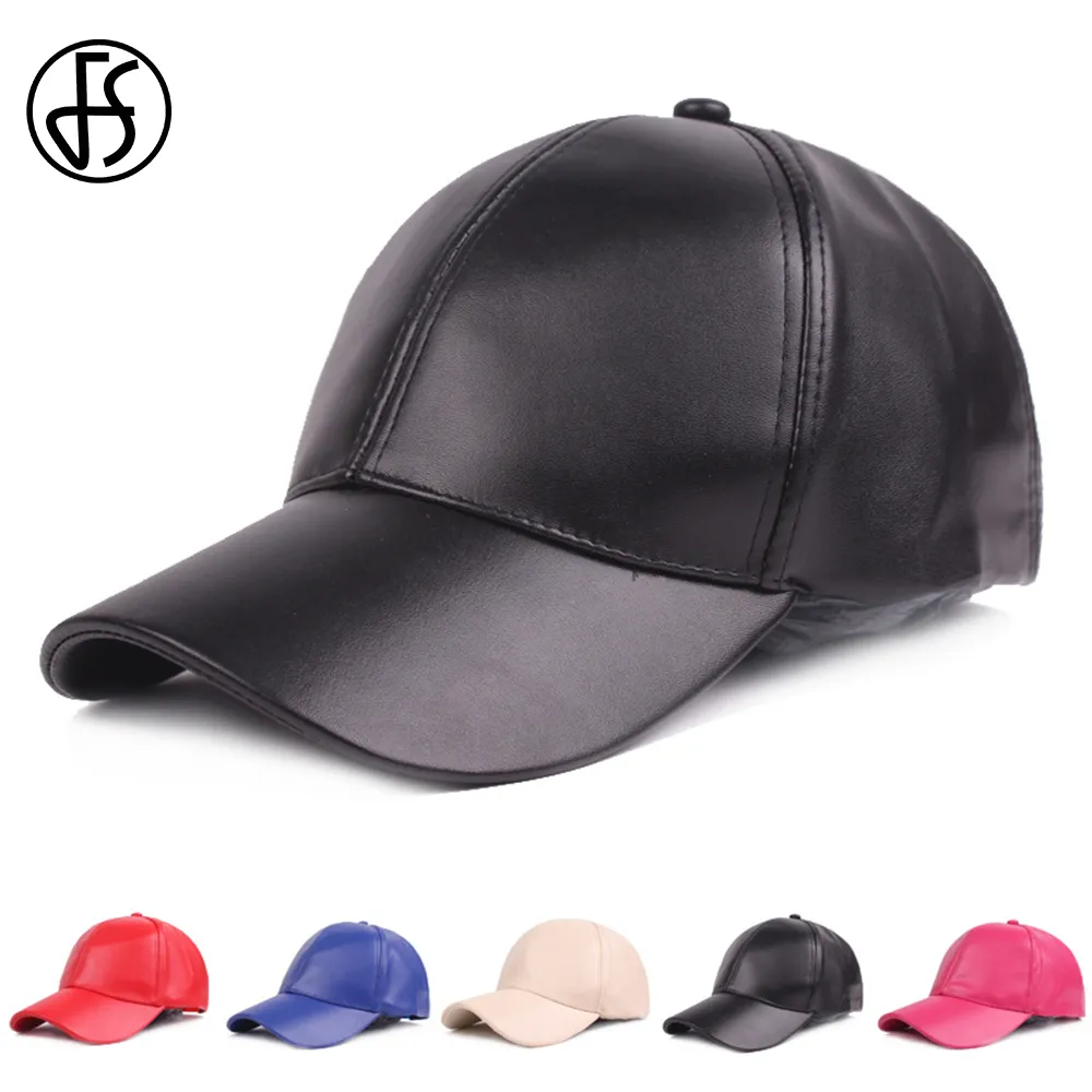 Été PU cuir chapeau noir rouge blanc os casquette de Baseball pour hommes unisexe Snapback femmes Golf casquettes personnalisé Gorra camionneur chapeaux