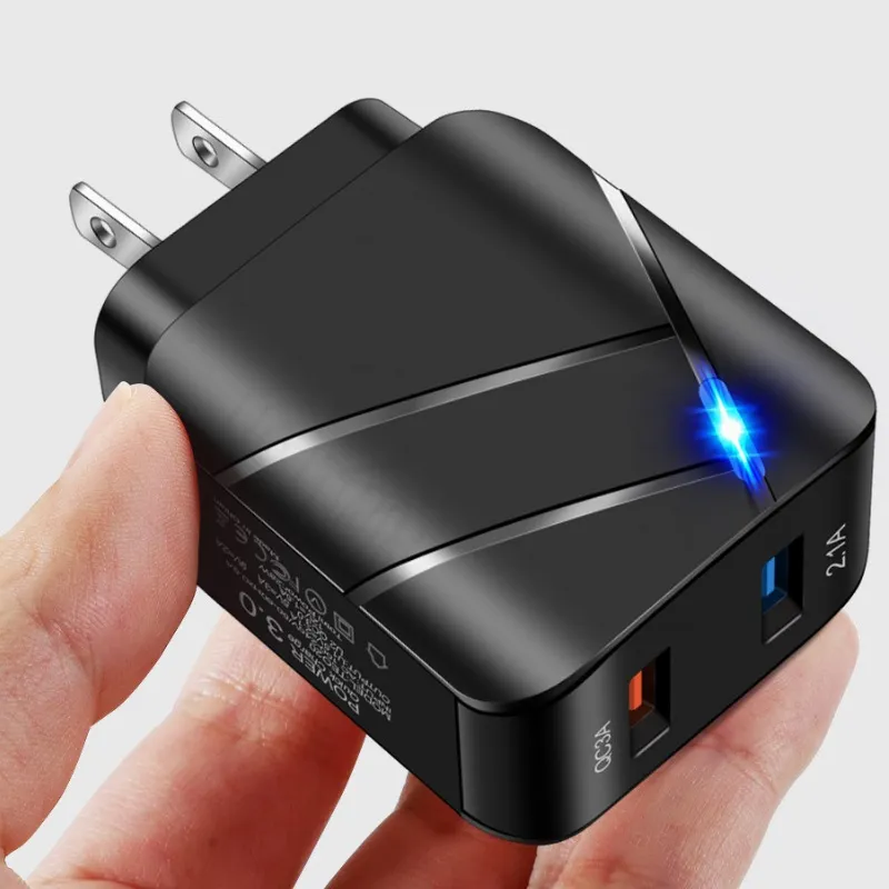 28W QC 3.0 быстрое зарядное устройство с двойным портом USB 3A быстрой зарядки для iPhone Samsung завод