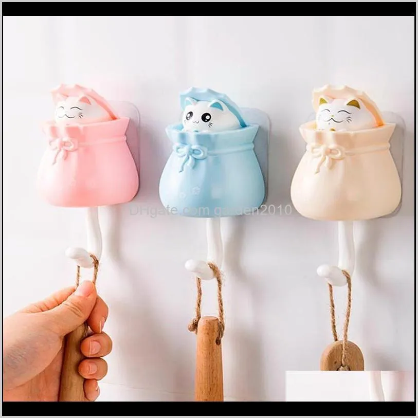 family decorative hook cartoon animal cute cat whiteboard sticker refrigerator kids gifts home decoration hook