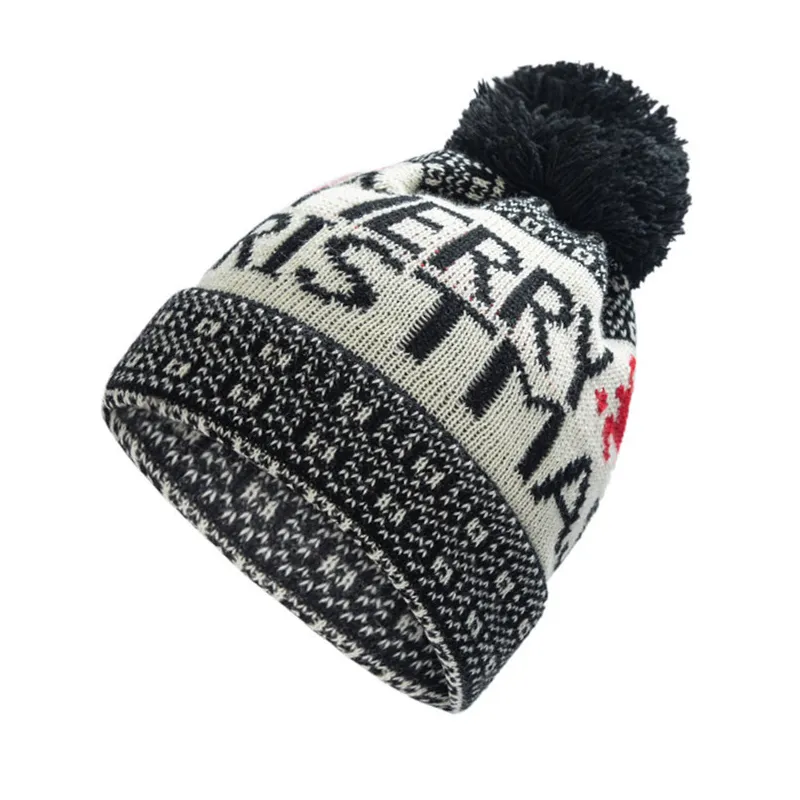 2021 Newly Arrival Autumn Knitted Beanie Warm Skull Caps Woolen Hat Christmas Men and Women Jacquard Earmuff Head Hats 9303 item