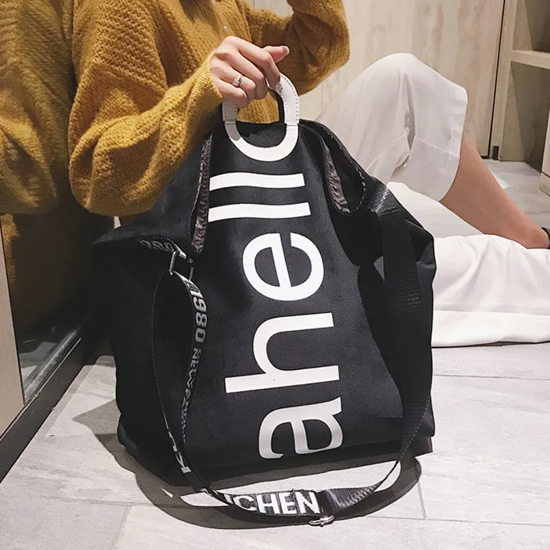 Large Capacity Shopping Handbags Trend Letter Design Crossbody Shoulder Bags For Women Casual Female Travel Big Shopper Totes