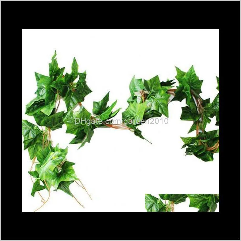 5pcs artificial maple grape leaf vine plant diy party home wedding wall decor