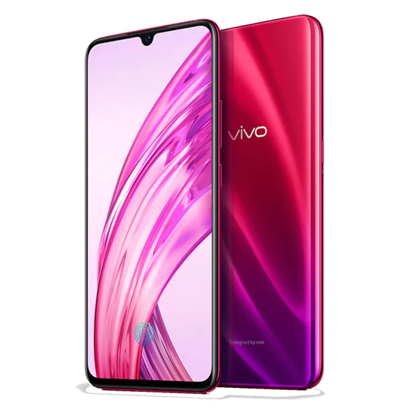 Orijinal Vivo X23 4G LTE Cep Telefonu 8GB RAM 128 GB ROM Snapdragon 670 Octa Çekirdek 13MP AI OTG 3400 mAh Android 6.41 "Amoled Tam Ekran Parmak İzi Kimliği Yüz Akıllı Cep Telefonu