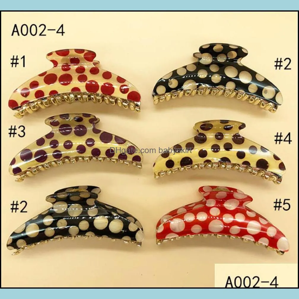 Vintage Flower pattern Hair Claw Clips for Thick - ABS Nonslip Jumbo Strong Jaw