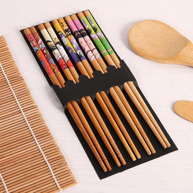 Sushi Making Tools Bamboo Sushi Kit Including 2 Rolling Mats 1 Paddle 1 Spreader Chopsticks WB3037