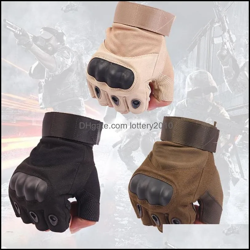 Special forces men and women sports half-finger gloves tactical gloves Army Fighting slip joint carbon fiber shell1