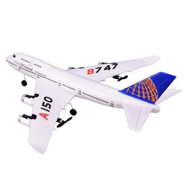 WLTOYS A150 RC samolot Drone Boeing Airbus B747 3CH 2.4G Model szybowca Naprawiono skrzydło EPP Pilot zdalnego sterowania samolotów zabawki -
