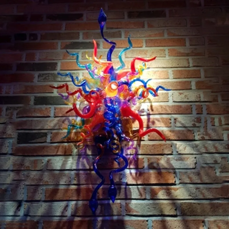 Уникальные разработанные многоцветные ручные вручную стеклянные стеклянные светильники декора искусства Италия ИТ ИТАЛИЯ Murano Shade LED лампа 20 на 30 дюймов